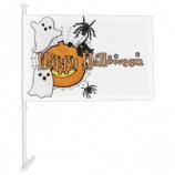Gedruckte Polyester-Halloween-Autofensterflaggen für Verkauf
