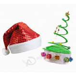 カスタム卸売クリスマスの帽子サンタの帽子とキャップ