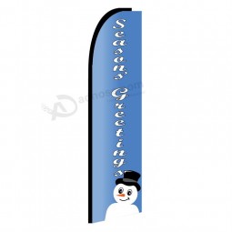 Colourful flying christmas flags feather flag for advertising christmas decorations with your logo