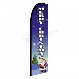 Kundenspezifische bunte fliegende Weihnachtsflaggen für die Werbung der Weihnachtsdekorationen