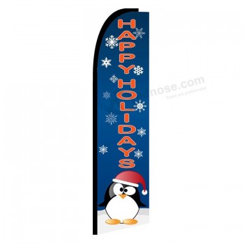 Wholesale high quality Colourful flying christmas flags for advertising christmas decorations with your logo