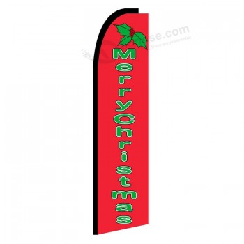 Vendita diretta in fabbrica colorate bandiere natalizie volanti per la pubblicità di decorazioni natalizie