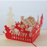 AangepaSte 3d pop-up kerStgroet kaart voor kinderen