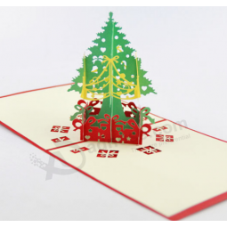 新しいデザインの装飾クリスマスペーパーギフト3Dカード