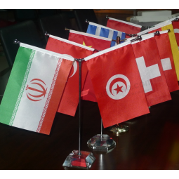Bandiera da tavolo in raSo StaMpato di alta qualità con baSE