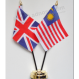 Matel Base Polyester Mini Flag Country Table Flag