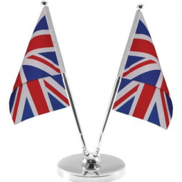 Low MOQ Printed UK Table Flag with Stand