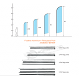 工厂批发秒wooper旗杆羽毛旗杆