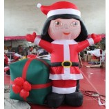 2017 custom Christmas cartoon decoration inflatable santa claus
