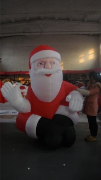 Advertising inflatable christmas old man for indicate direction