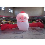 2017 custom good quality Christmas cartoon man inflatable santa claus