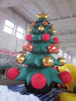 Albero di Natale gonfiabile di alta qualità perSonalizzato di fabbrica/DEcorazione natalizia gonfiabile all'aperto/Albero di Natale per la feSta