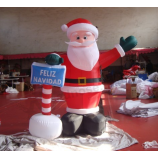 надувная оксфордская ткань рождественская Санта с воздуходувкой 