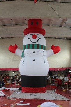 厂家批发定制高-结束大充气雪人，充气圣诞装饰