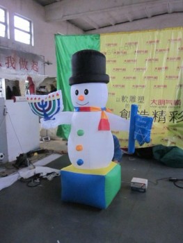 Customized good quality big inflatable snowman,inflatable christmas for decoration with any size