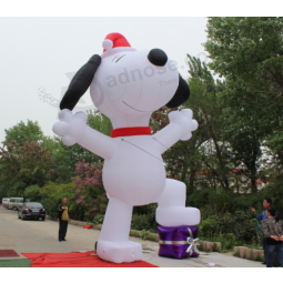 Snoopy inflável exterior gigante dos desenhos animados para decorativo