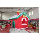 Customized Pretty outdoor inflatable christmas house,/inflatable christmas cabin/christmas snowman house