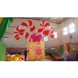 Customized Airblowing Giant inflatable Christmas decorations,/inflatable Christmas candy stick