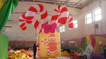 DEcoraçõeS infláveiS ​​giganteS do ar livre do Arblowing perSonalizado, /Vara doS doceS de Natal inflável
