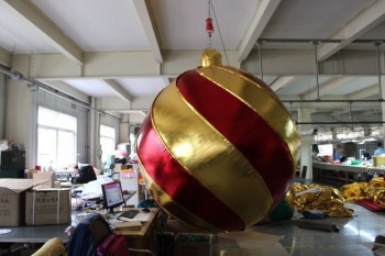 Globo brillante colorido perSonalizado de la venta caliente inflable para la d生态ración de la Navidad