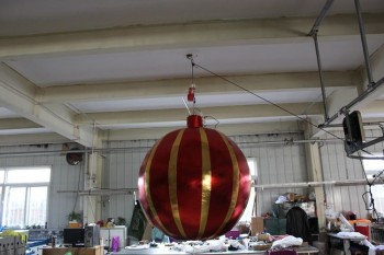 工厂定制热卖多彩闪亮气球充气圣诞装饰