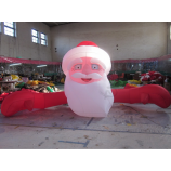 600D Polyester Large Inflatable Santa for Christmas