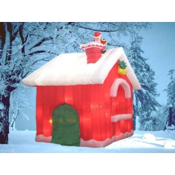 2017 custom new year exhibition inflatable Christmas Cottage