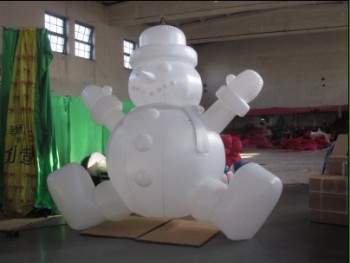 厂家直销定制高-结束充气雪人，充气圣诞装饰