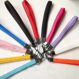 Customized PU Leather Wrist Hand Strap Lanyard for Mobile Cell Phone Camera USB MP4 PSP Straps