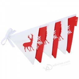 Goedkope cuStoM chriStMaS bunting vlag String vlag voor verkoop