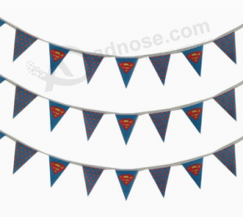 Wholesale custom printing decorative string flags