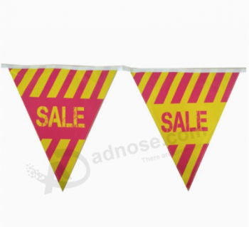 String advertising bunting flag banner for market