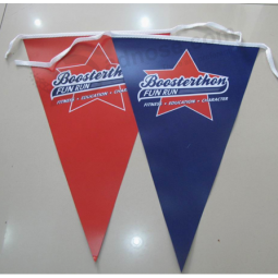 Triangle string flag colorful plastic bunting flags for sale