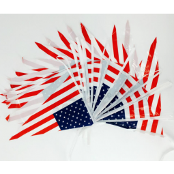 Custom bunting string country triangle mini flags