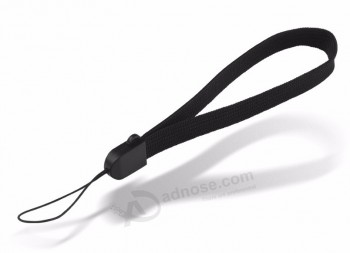 Lanière de dragonne noire en nylon pour appareil photo/ PSp wii/ LaMpe de poche