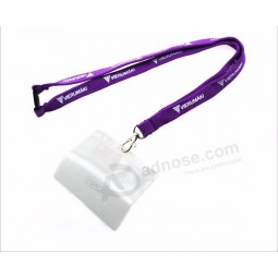 Customized Tubular Printed Lanyard with PVC Card Holder and your logo