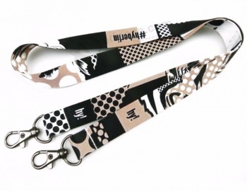 Customized Classical Art Style Polyester Lanyard with Customized Logo and high quality