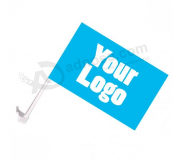 Niedrige moq benutzerdefinierte Logo Polyester Auto Flagge zum Verkauf