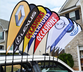 Hot Sale Custom Design Teardrop Car Window flag
