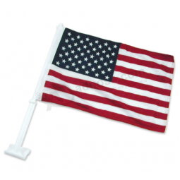 30*45cm Standard Size Plastic Pole America Car Flag for Window