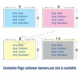 2017 Neue benutzerdefinierte Flaggege jede Größe FirMenwerbung Flaggegen und Banner
