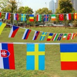 25M different Countries String Flag International World Banner Bunting bar home party decoration 100 pcs with high quality and any size