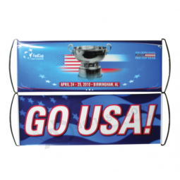 Factory Price Wholesale Hand Scrolling Flag Banner