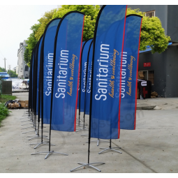Polyester Feather Flags Advertising Flutter Flags Custom