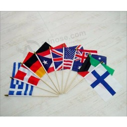 Top Quality Customized Logo printed Custom Plastic Waving Hand Flags
