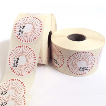 Superfície personalizada mate adesivos de comida de papel adesivo impresso