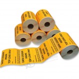 matte lamination coated paper rectangle roll sticker label