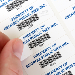 white coated paper a4 paper barcode sticker for price tags