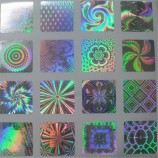 circle hologram security PET laser sticker for packing