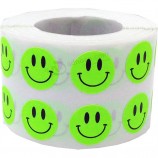 Popular adhesive paper promotional lovely smiley face sticker